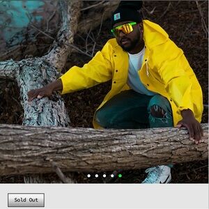 Brand new Pit Vipers black and green frame with orange/yellow lens